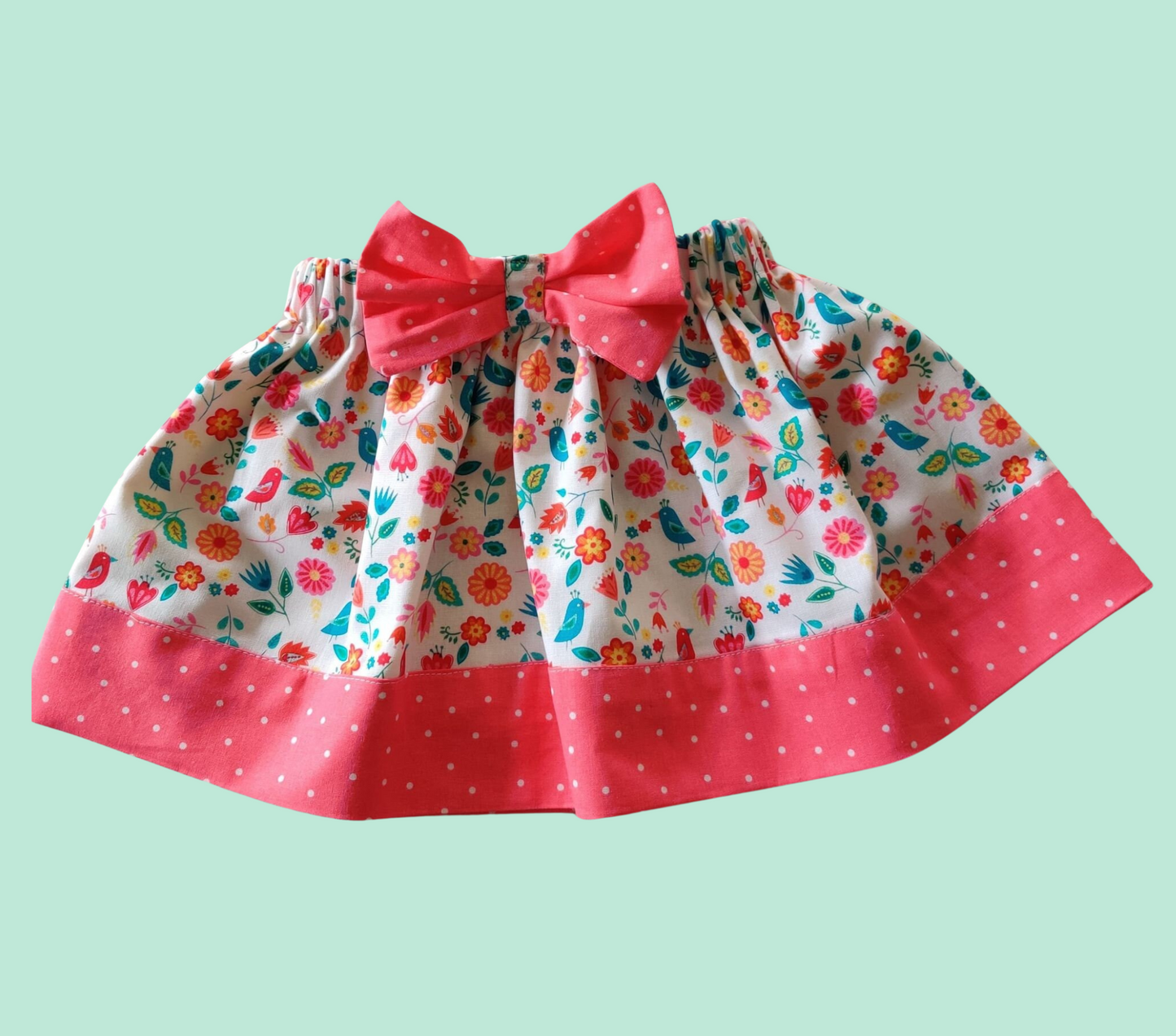Flowers/Polka Dot | Skirt for Girls/Toddlers