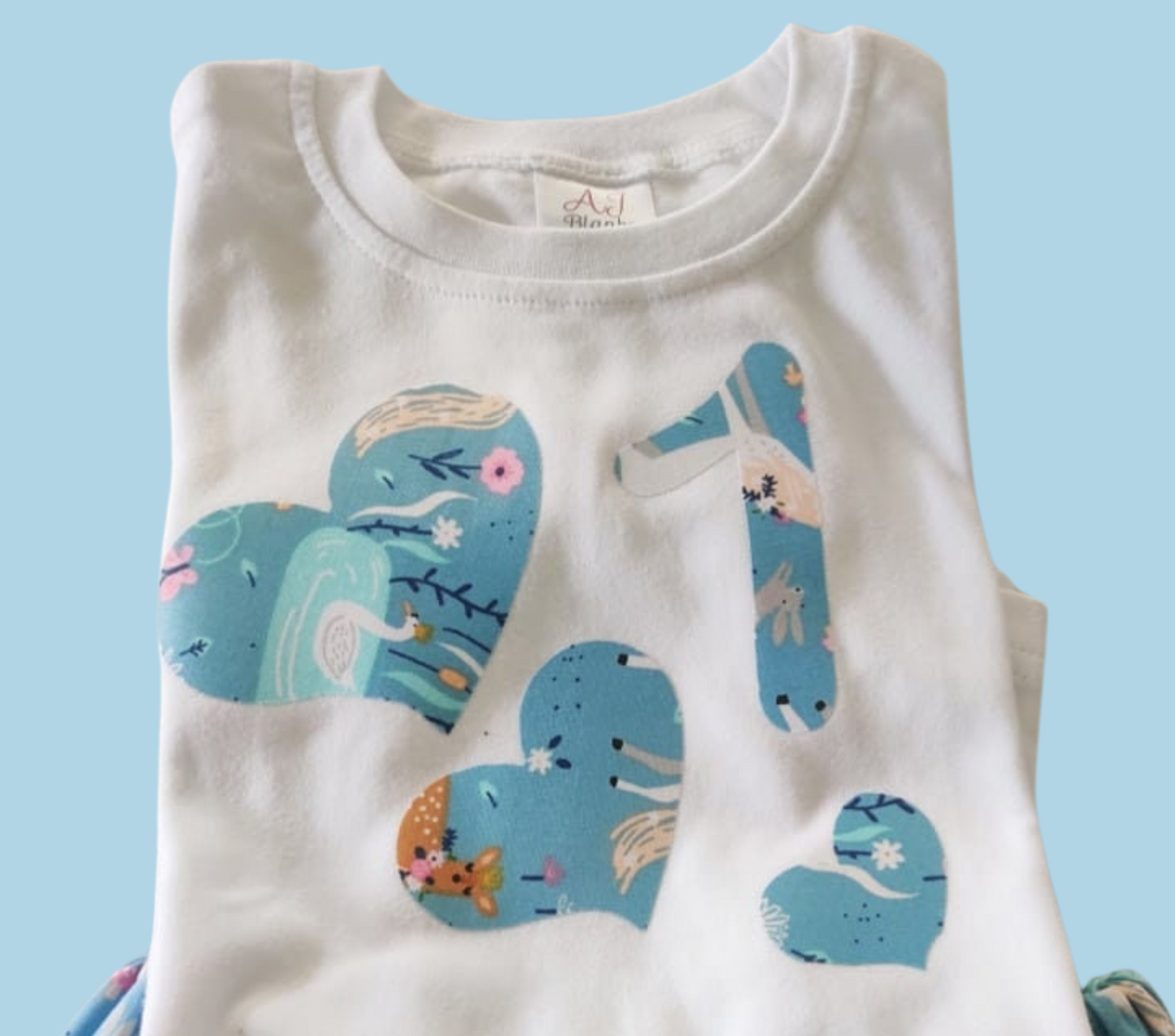 Blue Pony | Skirt + T-shirt for Girls/Toddlers