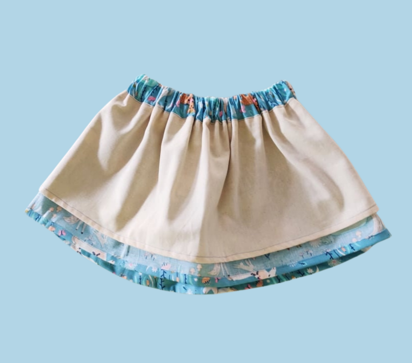 Blue Pony | Skirt + T-shirt for Girls/Toddlers