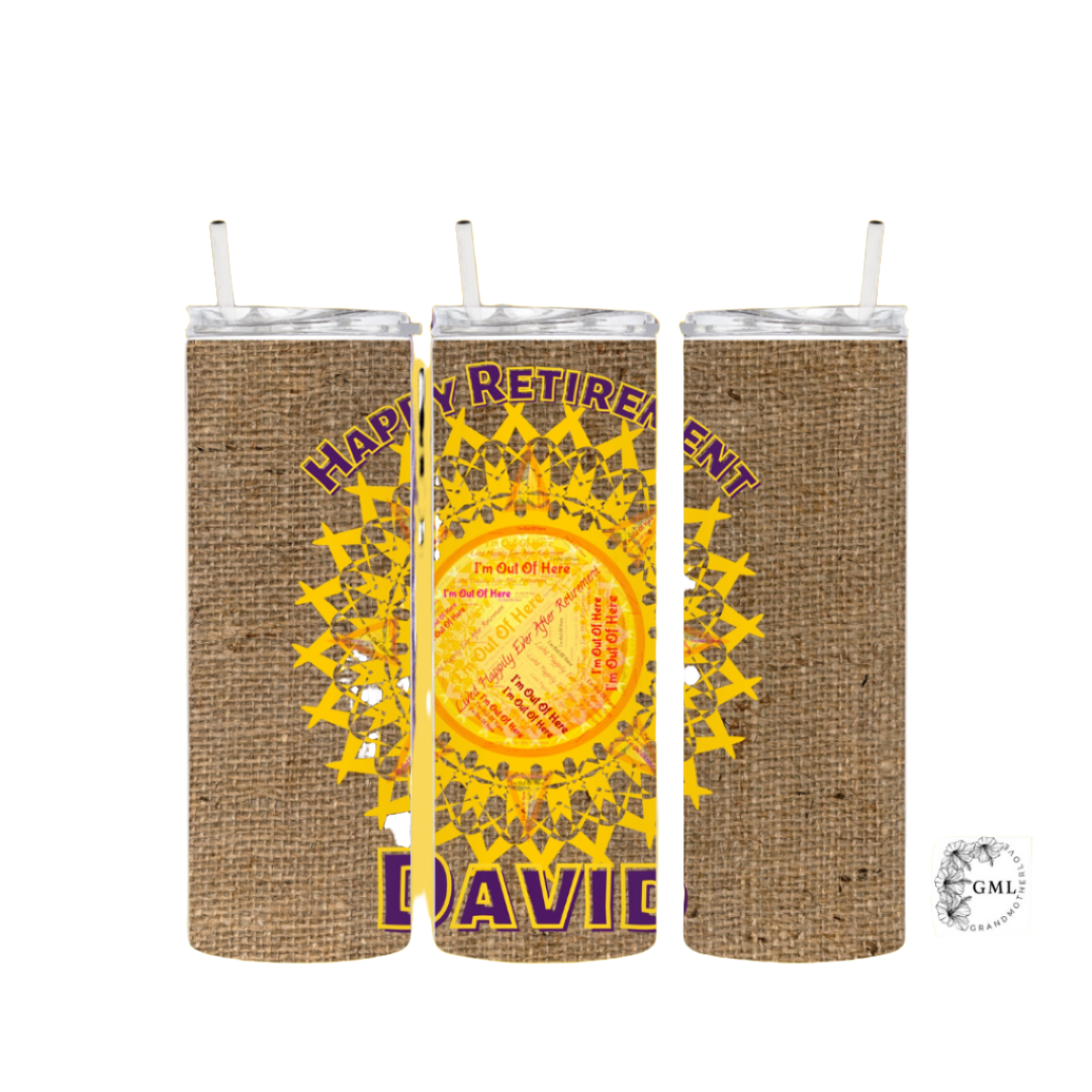 Happy Retirement 7 | Personalized Tumbler