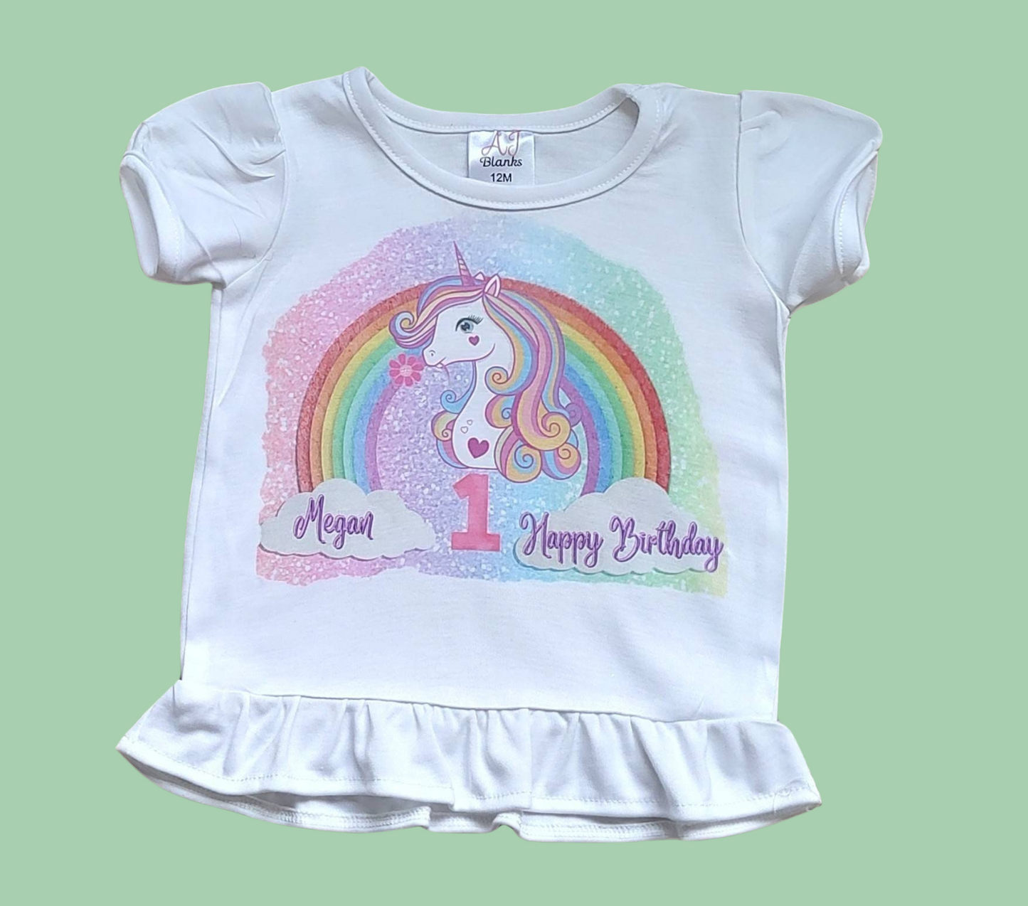 Unicorn | Baby Girl/Toddler Outfit - Skirt & Head Bow