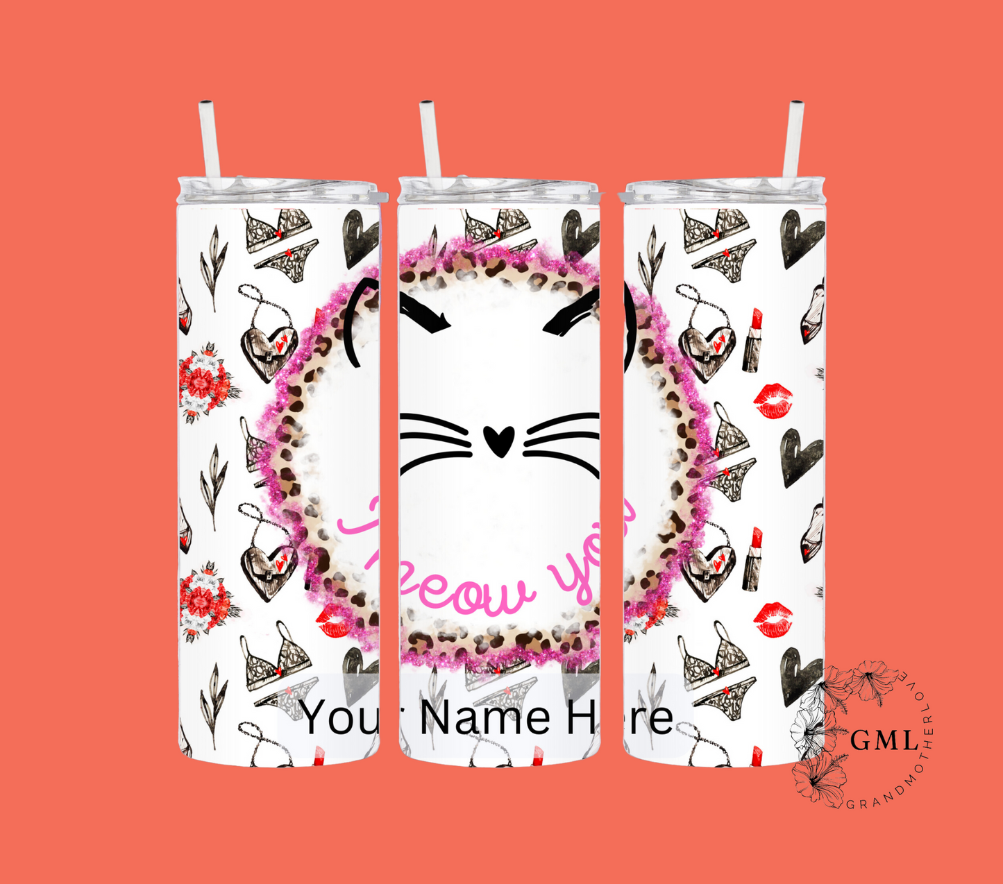 I Meow You - Valentine | Personalized Tumbler