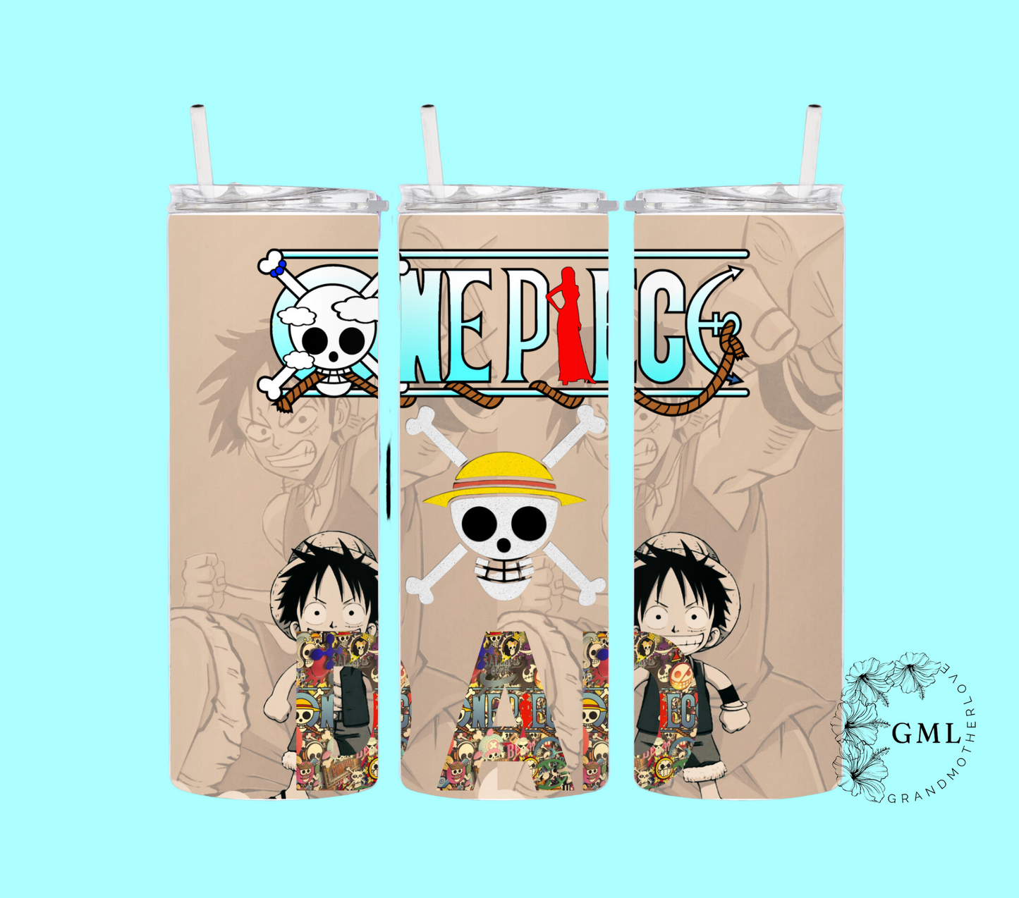 One Piece Anime 3 | Tumbler + PNG File