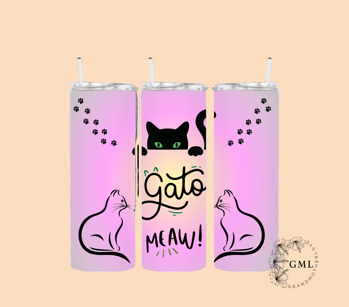 Gato/Cat Mom | Tumbler Personalized