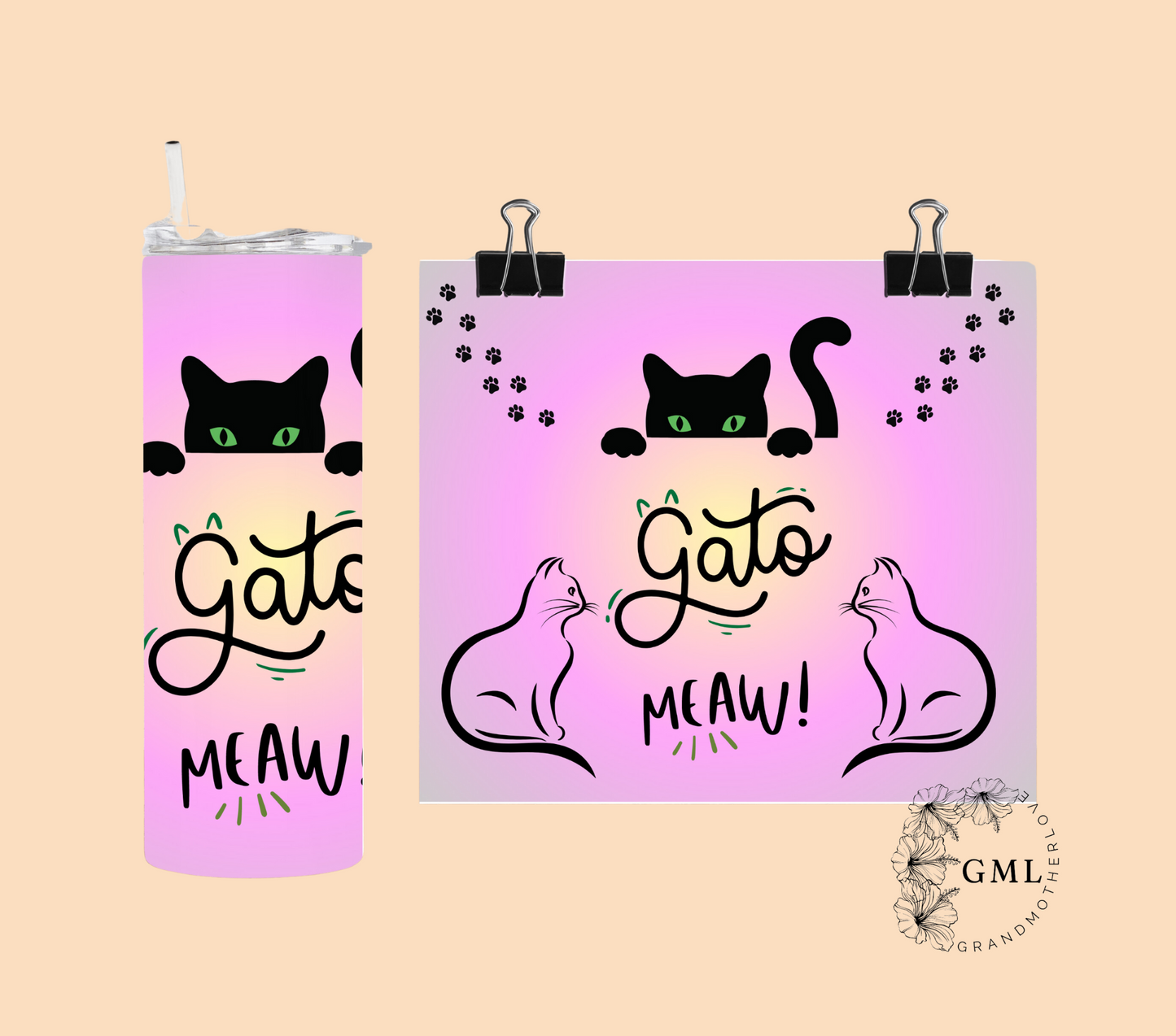 Gato/Cat Mom | Tumbler Personalized