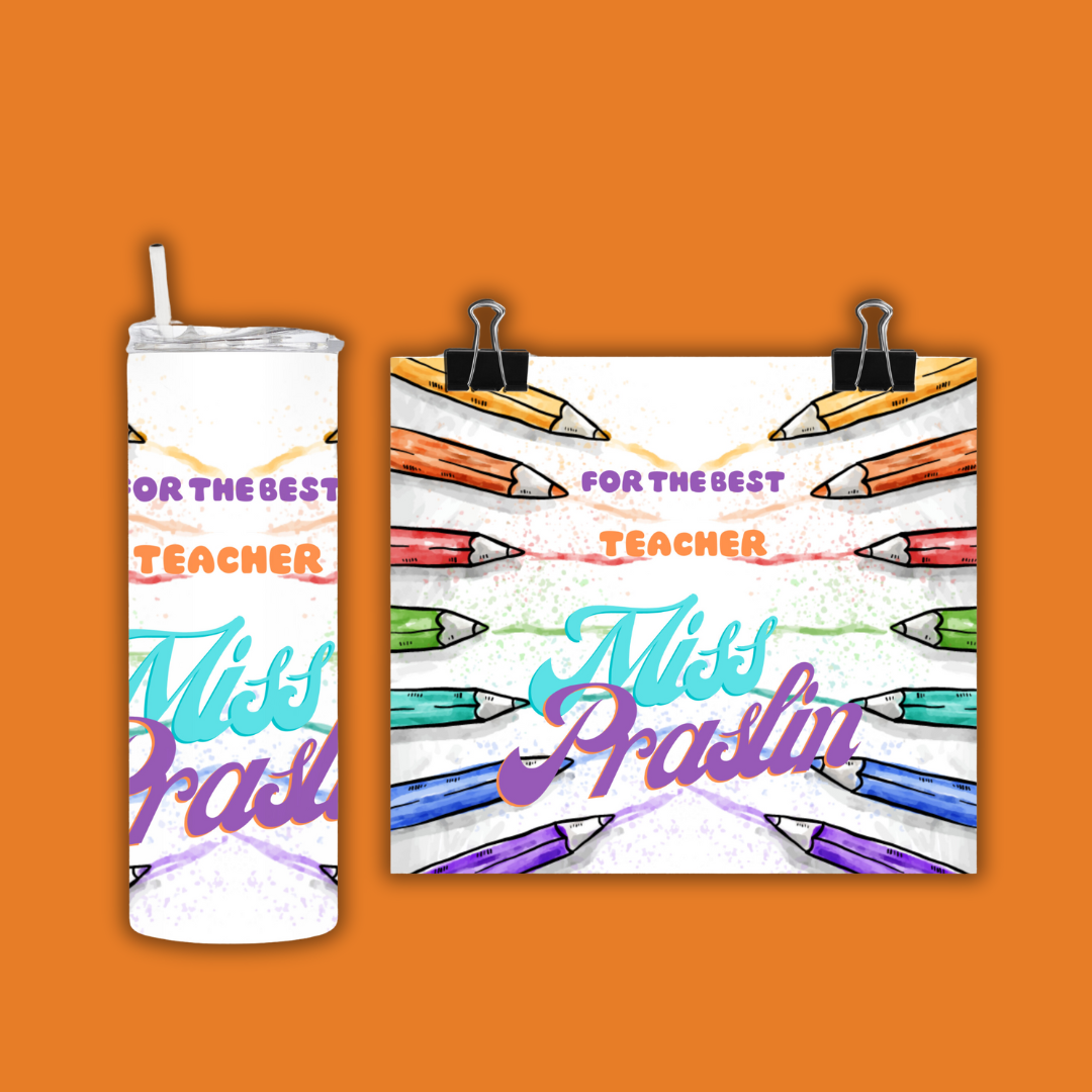 Teacher, Appreciation | Personalized Tumbler + PNG