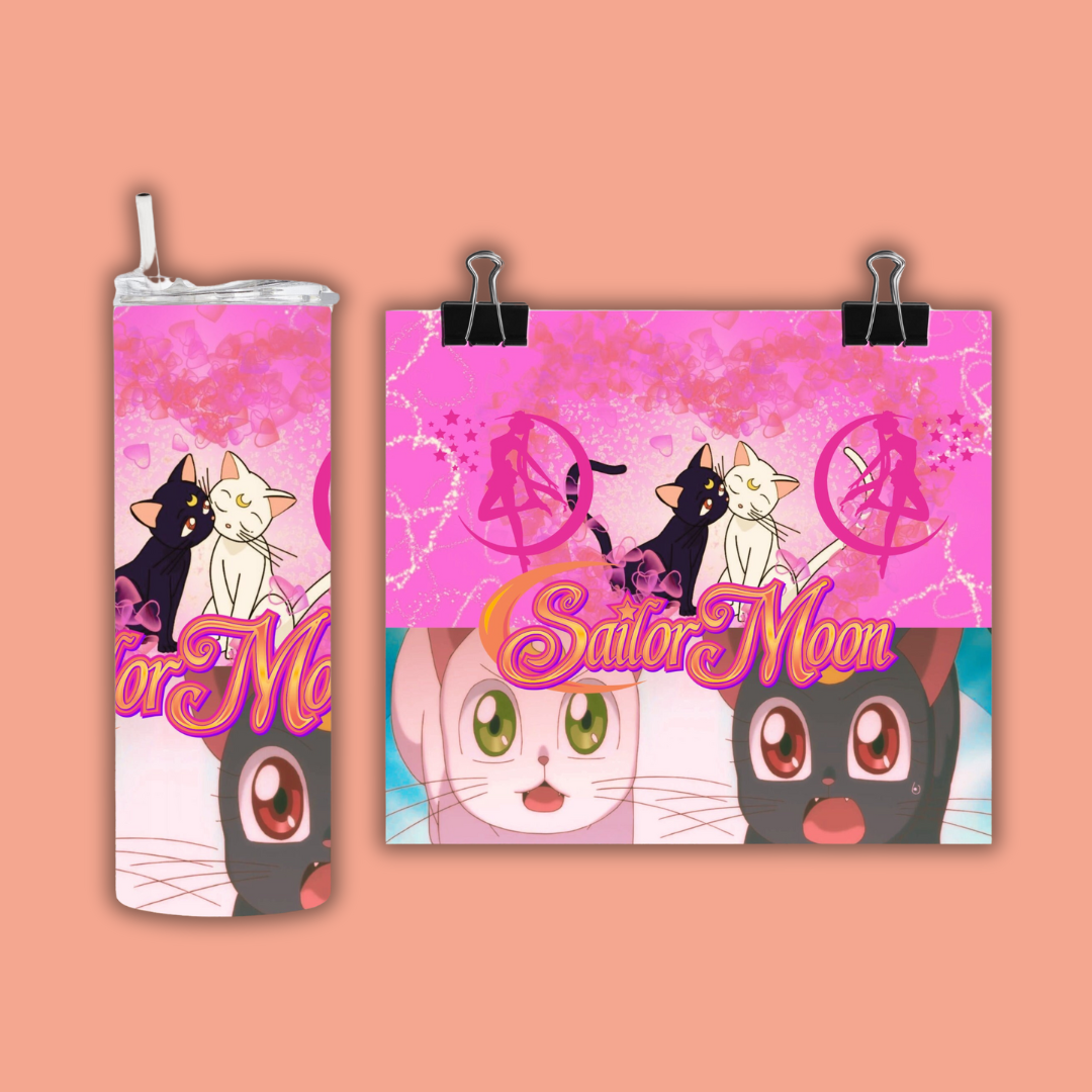 Sailor Girls Cat 5 | Tumbler Sublimation Design