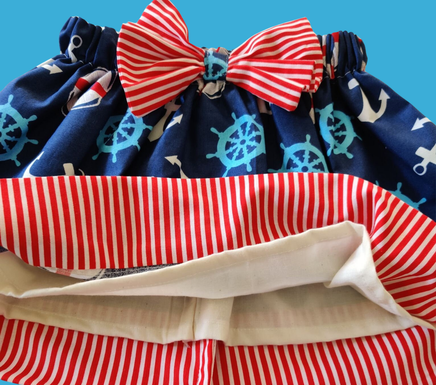 Nautical Blue | Brother and Sister Outfit/Twin Babies/Set Unisex