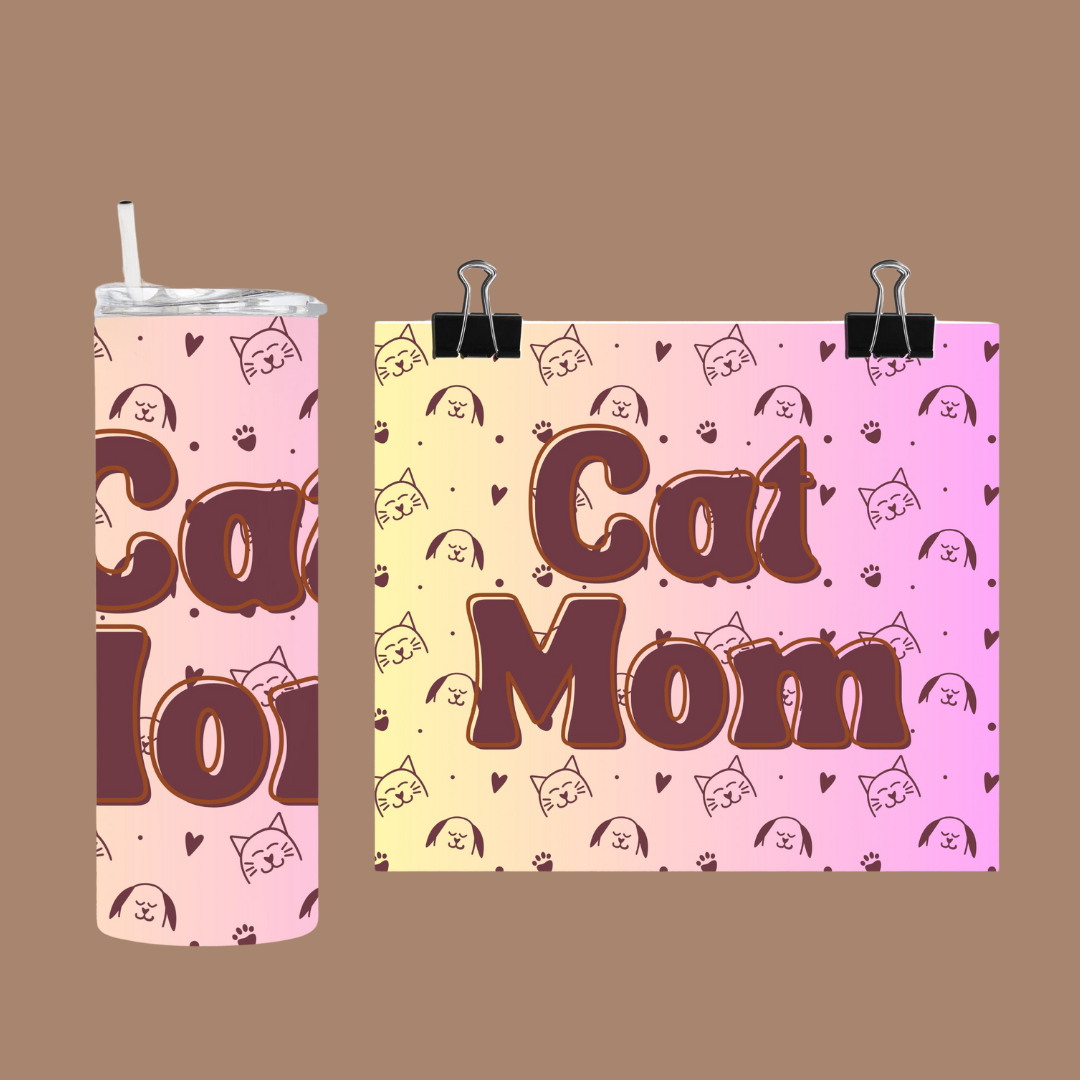 Cat Mom | Tumbler Personalized