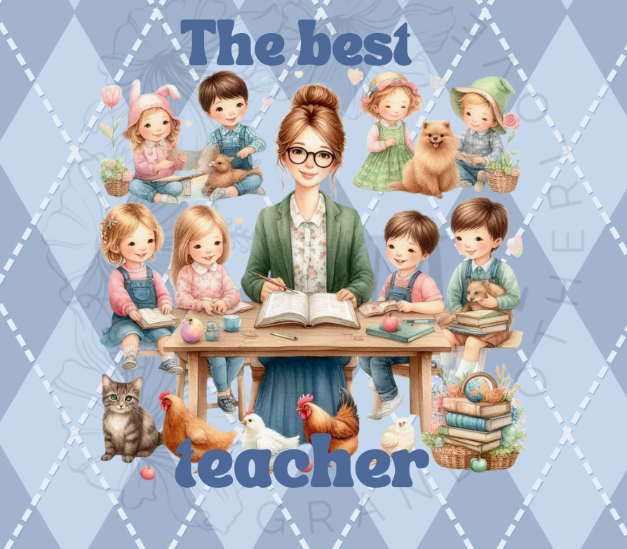 The Best Teacher | Tumbler Sublimation Design, Personalized