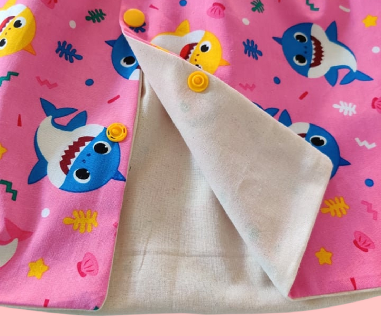 Baby Shark | Girl's Peasant Dress