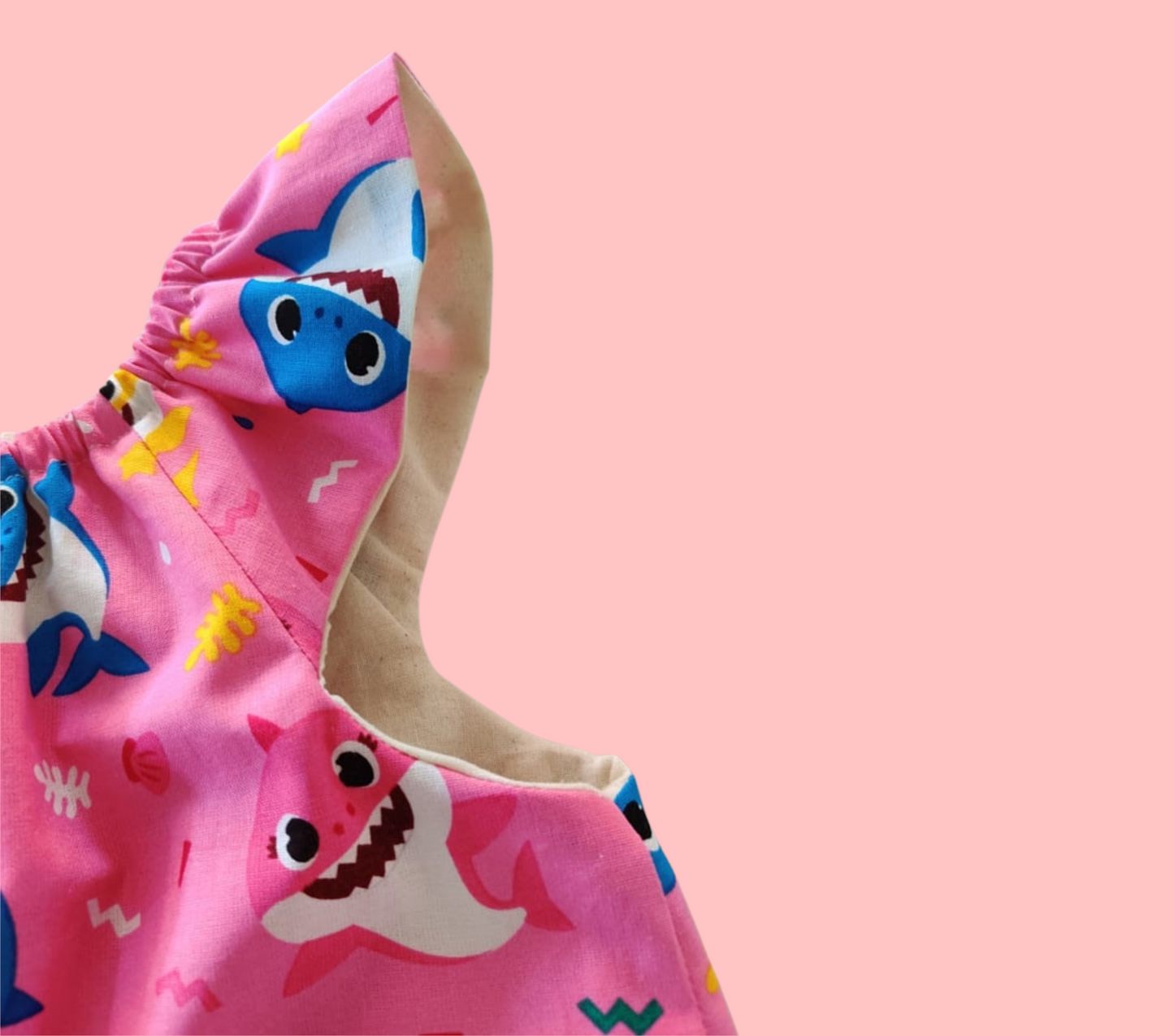Baby Shark | Girl's Peasant Dress