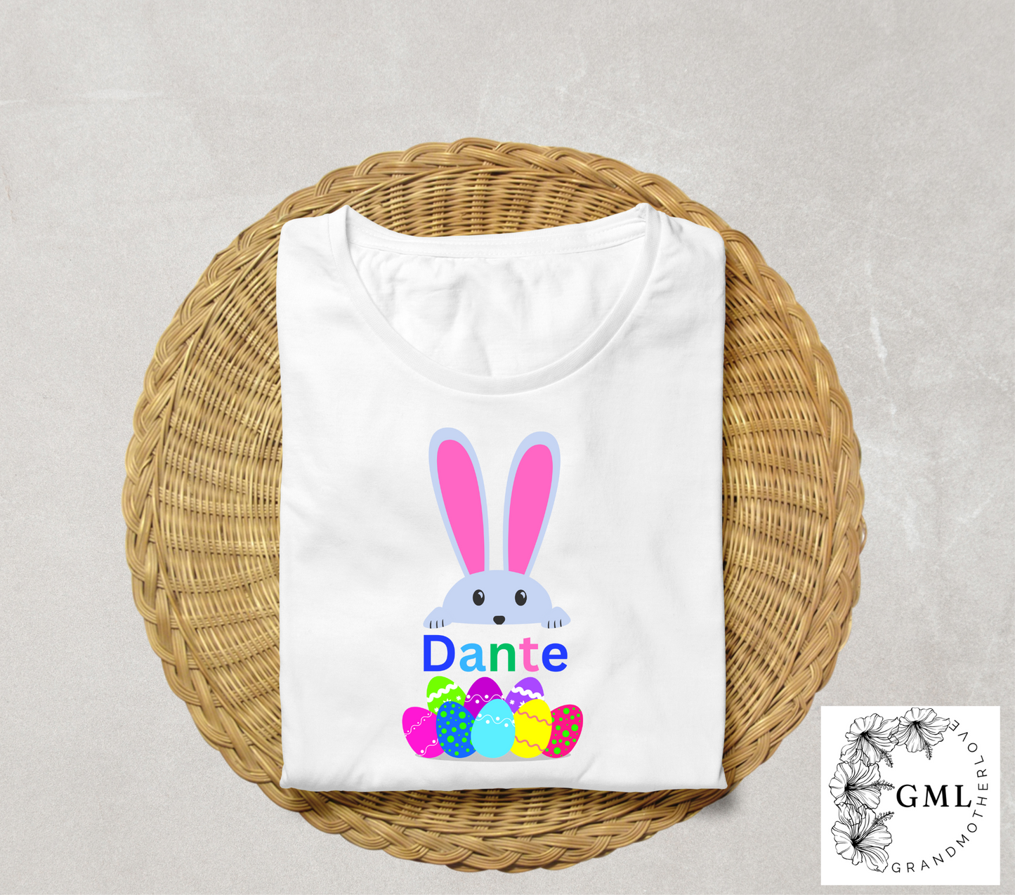 Kids Easter Bunny 4 | Personalized T-shirt + Digital File PNG