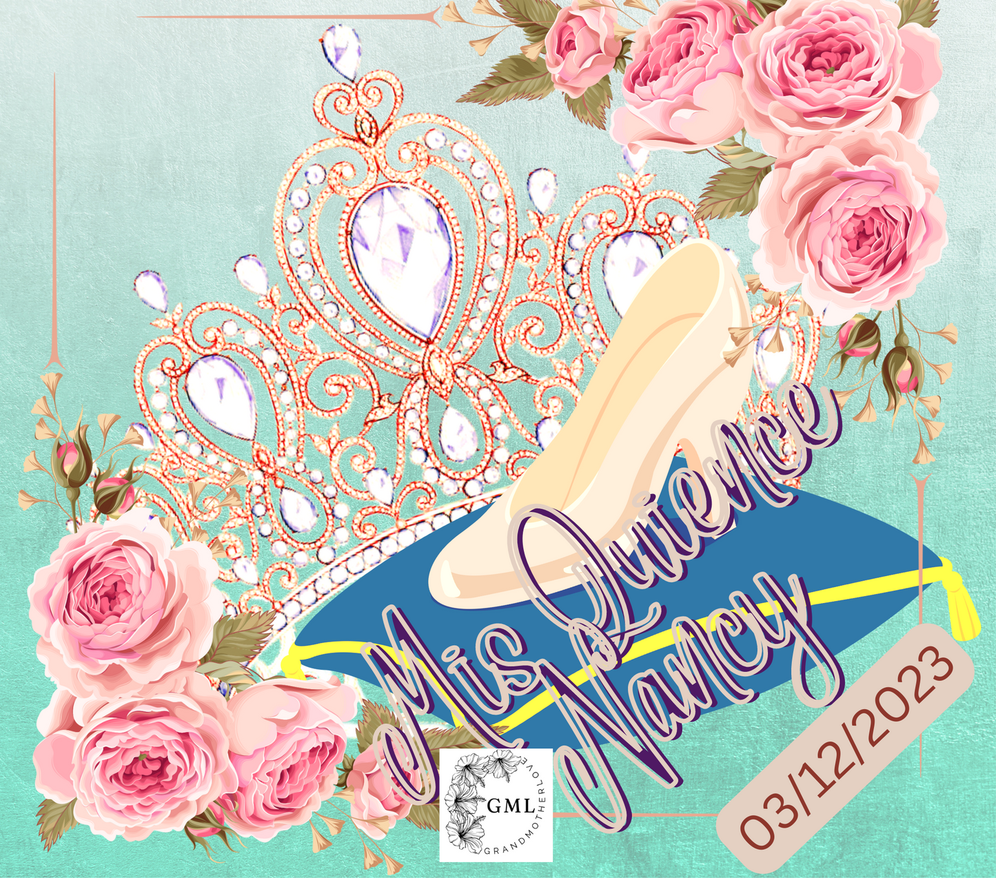 Quinceañera - Pink Roses | Personalized Tumbler 20onz