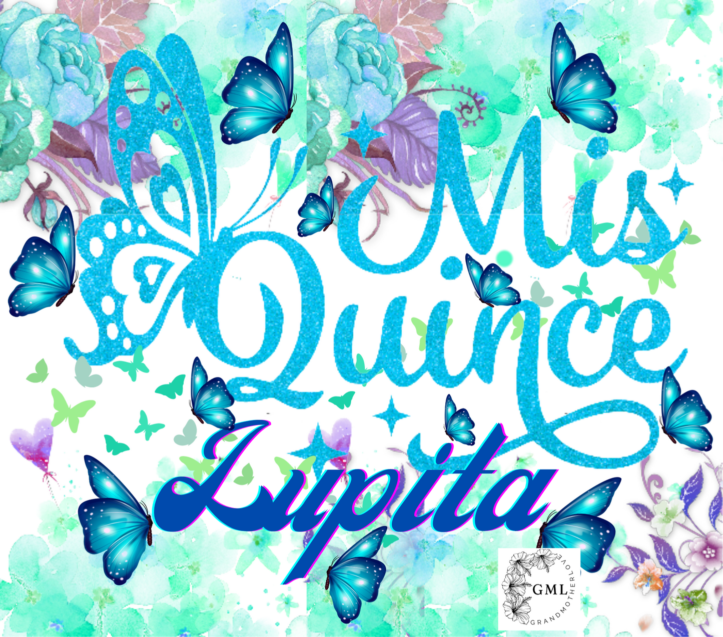 Quinceañera Butterflies | Personalized Tumbler