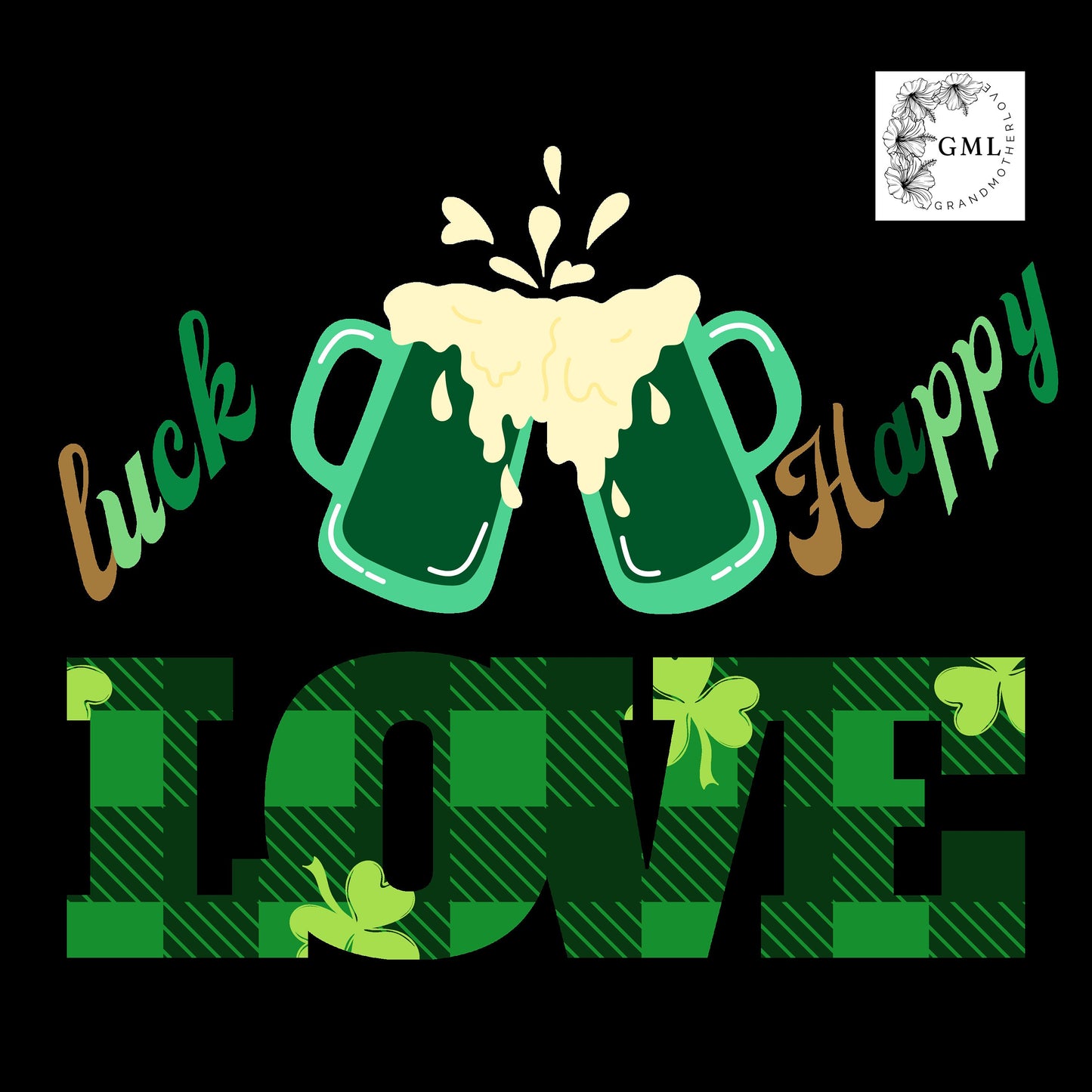 St. Patrick's Day | T-shirt ''Happy/Luck/Love'' - Unisex