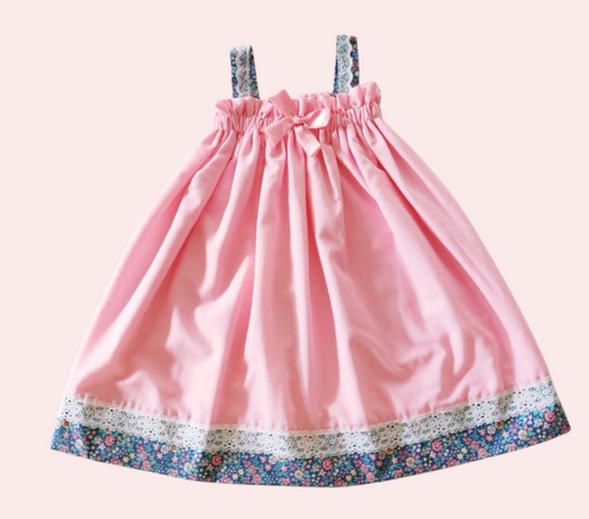 Pink Floral Dress | Sleeveless Dress, Toddles and Little Girls