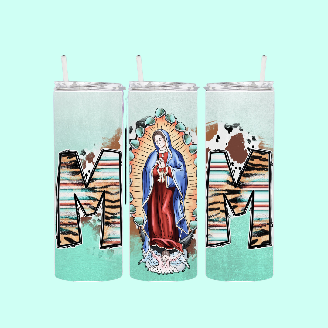 Guadalupe Mom Mint | Personalized Tumbler