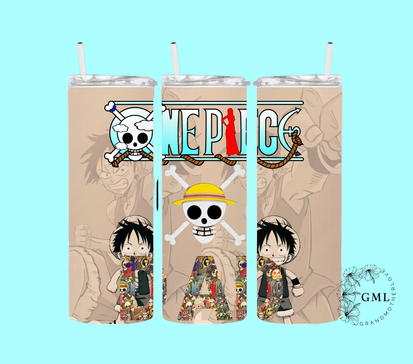 One Piece Anime 3 |  Tumbler + PNG File