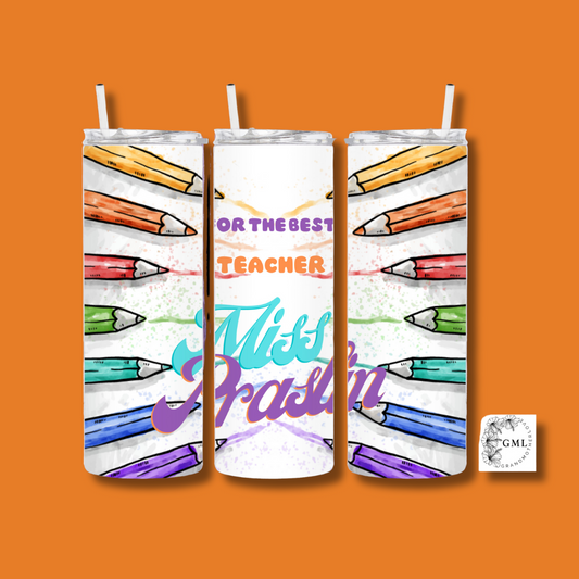 Teacher, Appreciation | Personalized Tumbler + PNG