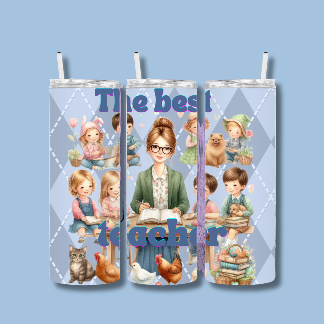 The Best Teacher | Tumbler Sublimation Design, Personalized