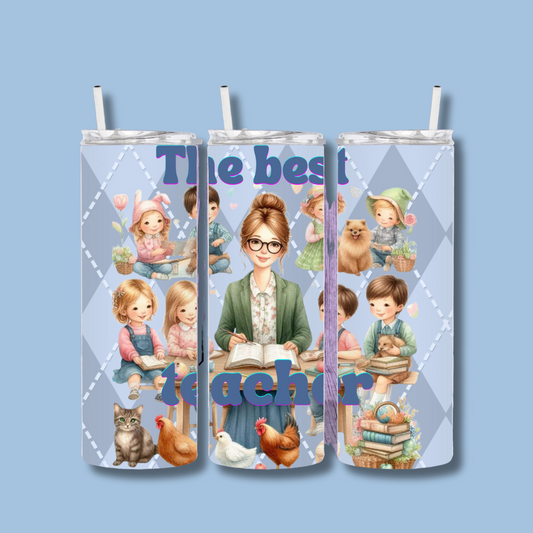 The Best Teacher | Tumbler Sublimation Design, Personalized