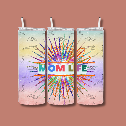 Yoga Mom, multi colors |  Tumbler