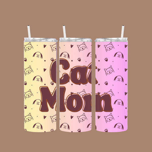 Cat Mom | Tumbler Personalized