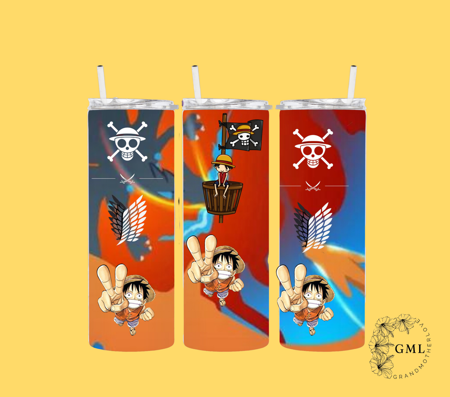 One Piece Anime | Tumbler + PNG File