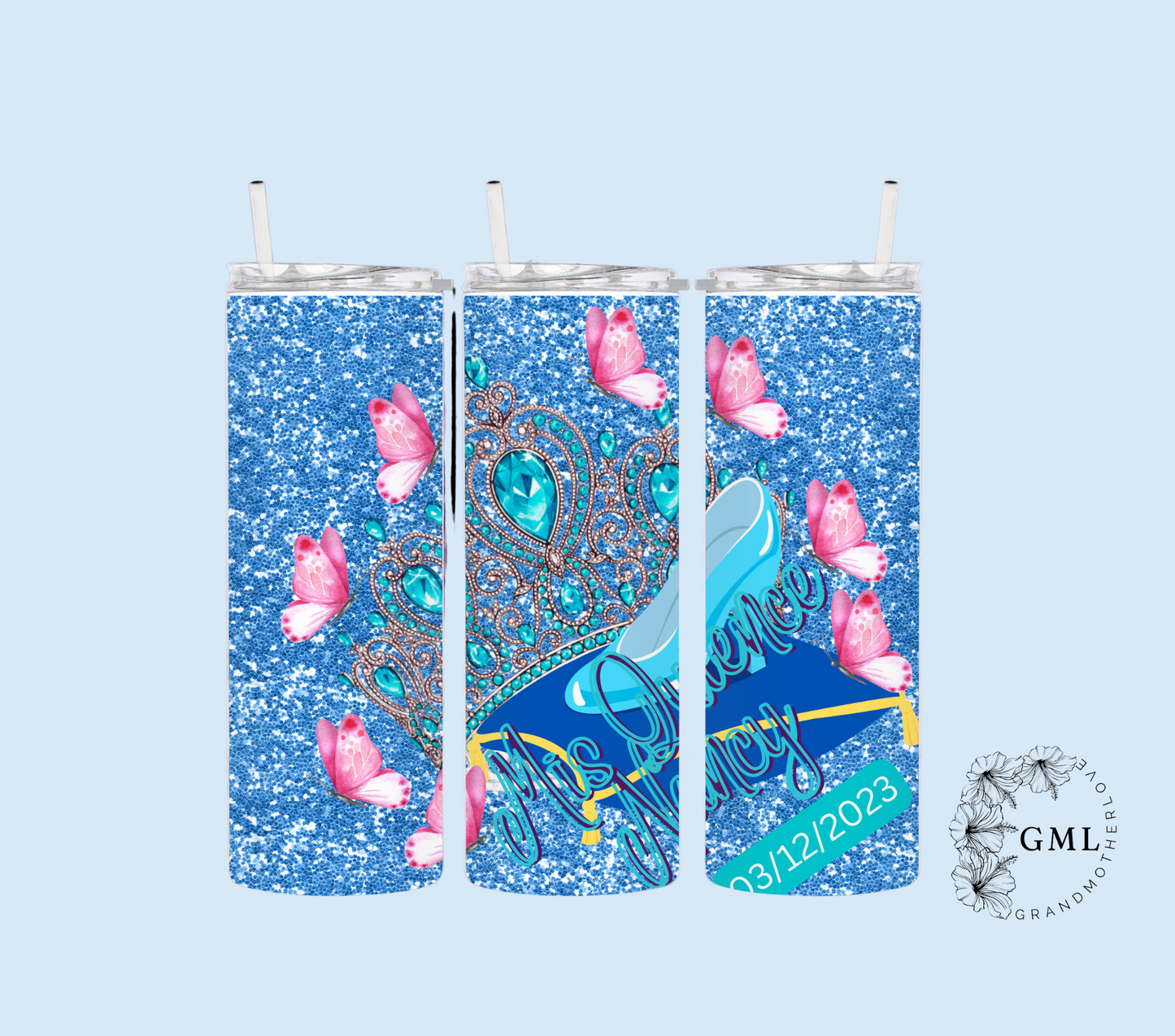 Quinceañera Blue 1 | Personalized Tumbler