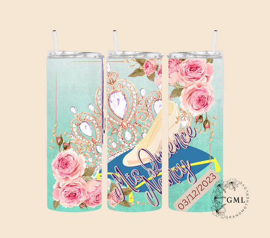 Quinceañera - Pink Roses | Personalized Tumbler 20onz