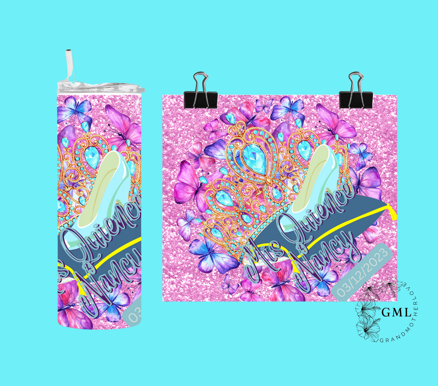 Quinceañera Pink 1 | Personalized Tumbler