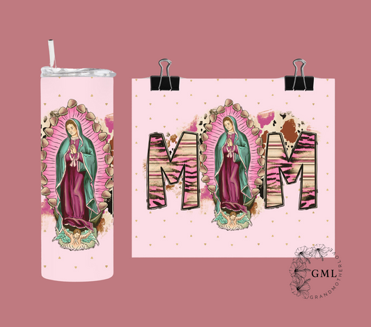 Guadalupe Mom Soft Pink | Personalized Tumbler