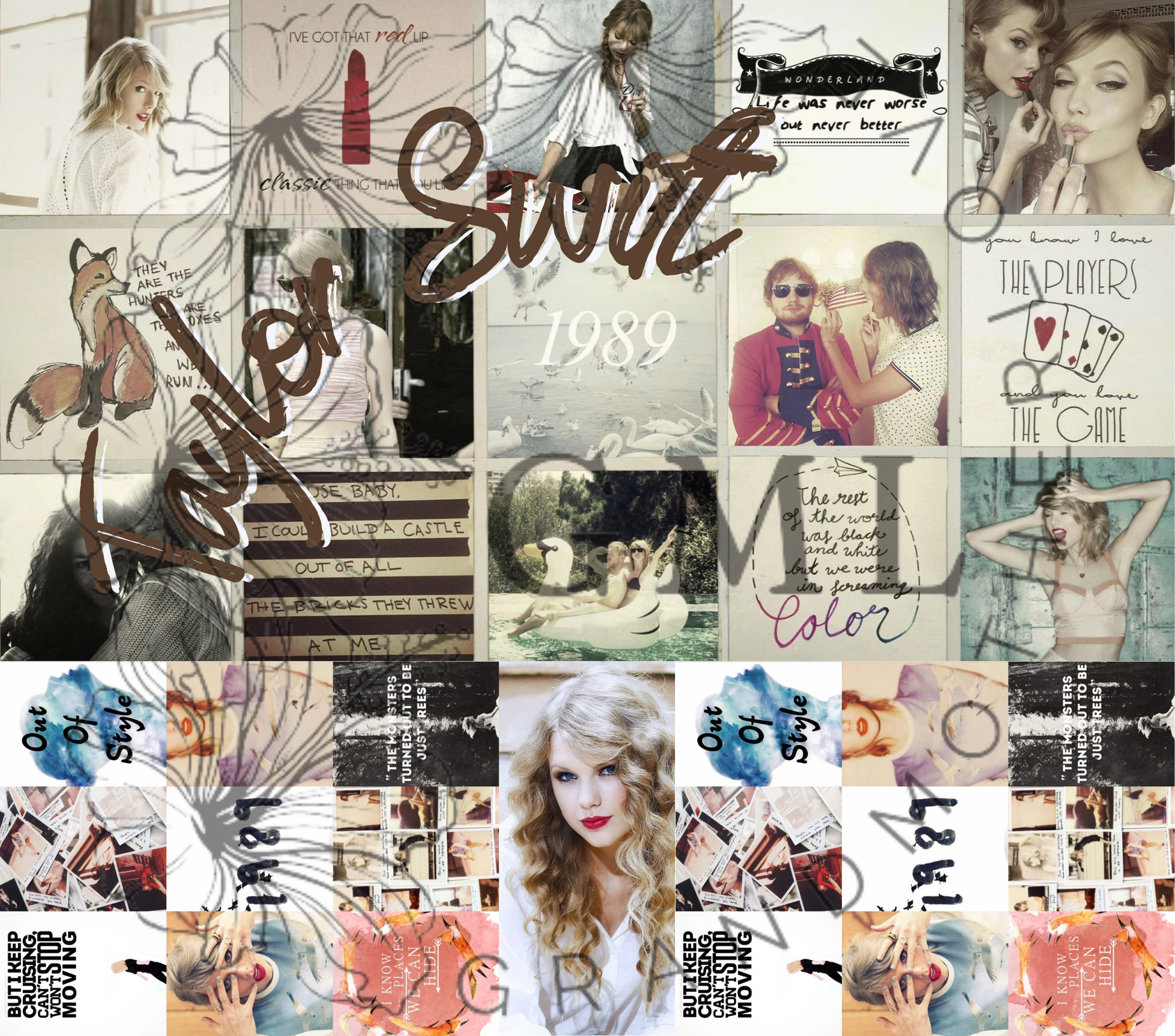 Taylor Swift, tumbler wrap 20oz digital file PNG, – A Grandmother's Love