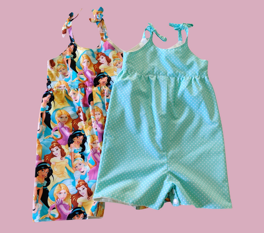 Disney Princess/Polka Dot Outfit | Romper/Jumper