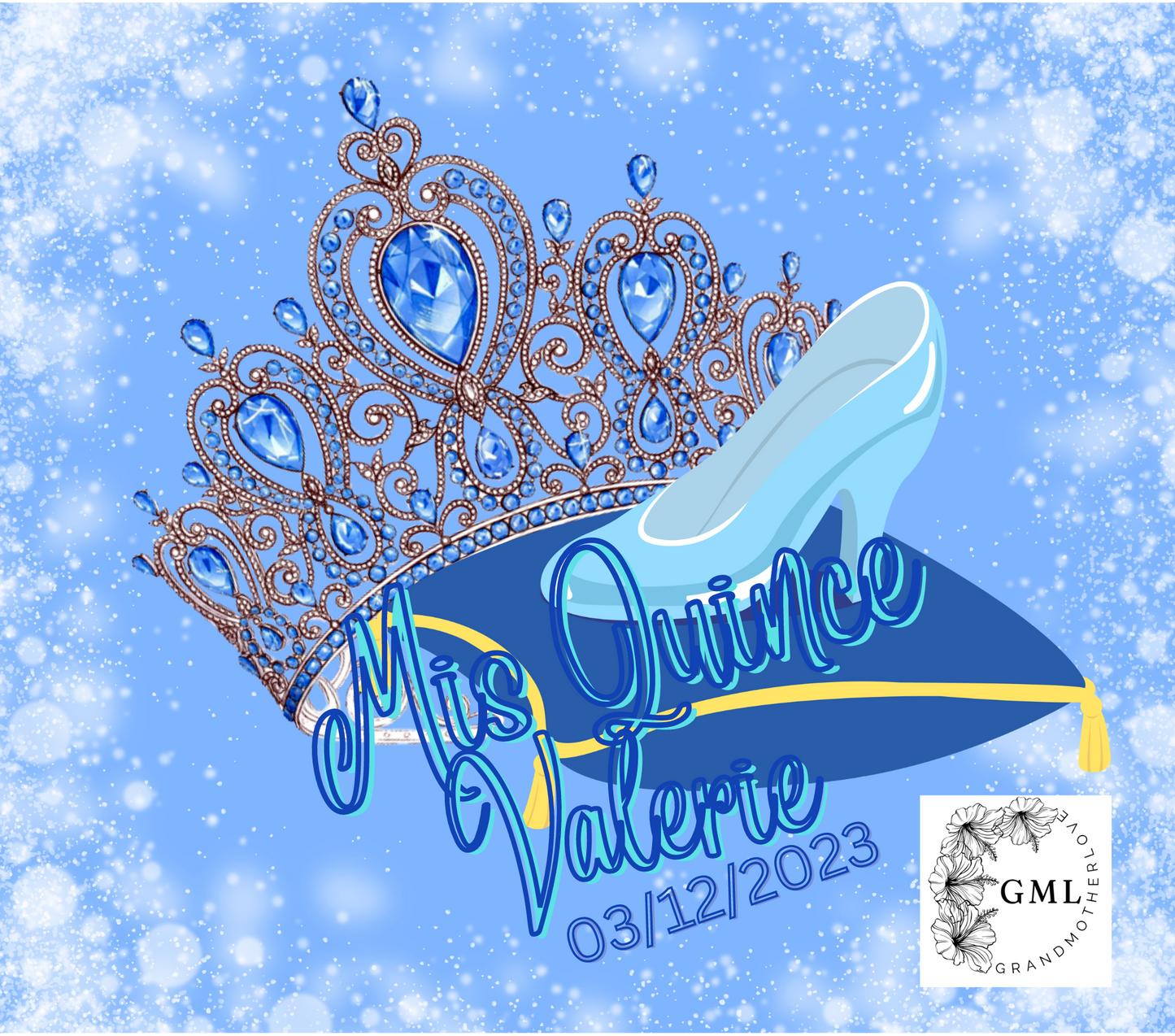 Quinceañera Blue 2 | Personalized Tumbler